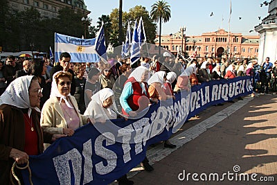 Madres de Mayo in Buenos Aires Editorial Stock Photo