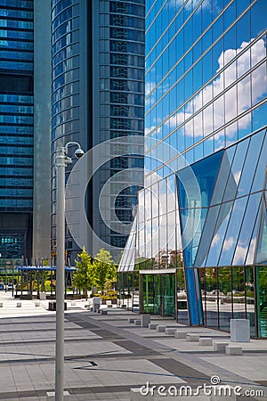 Madrid city business centre Editorial Stock Photo