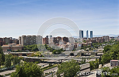 Madrid skyline Stock Photo