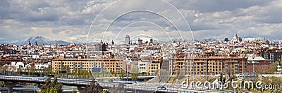 Madrid Skyline Stock Photo