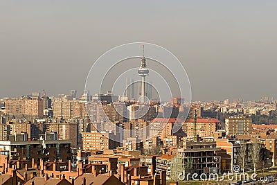 Madrid Skyline Stock Photo