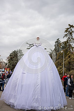 Madrid Spain February 18, 2023: Gran Carnaval de Madrid 2023. Unleashing the Vibrant Spirit of Carnival: Portraits of People in Editorial Stock Photo