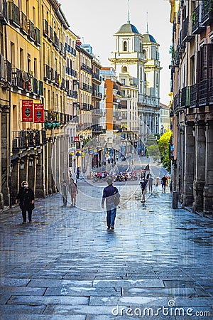 Toledo Street - Madrid, Spain Editorial Stock Photo