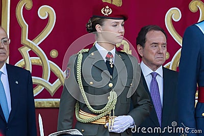 Madrid, Spain- October 12, 2023: Military parade in Madrid to celebrate Hispanic Day. Editorial Stock Photo