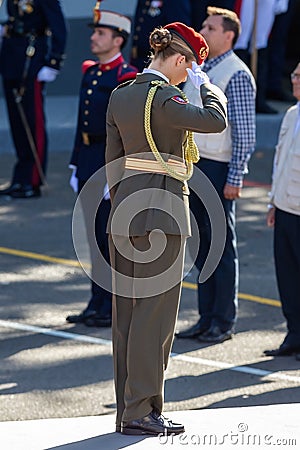 Madrid, Spain- October 12, 2023: Military parade in Madrid to celebrate Hispanic Day. Editorial Stock Photo