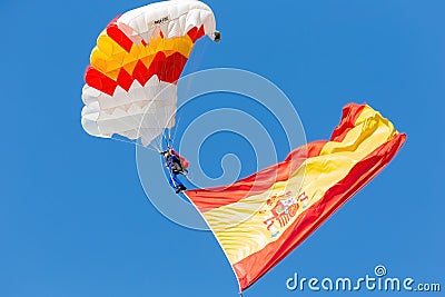 Madrid, Spain- October 12, 2023: Military parade in Madrid to celebrate Hispanic Day. Editorial Stock Photo