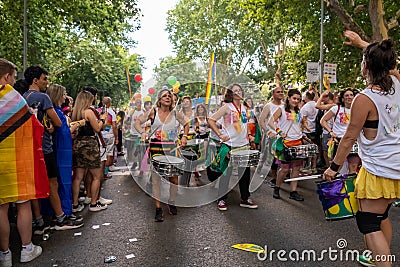 2023 07 01 Madrid, Spain. Pride Parade, This is the climax of the Madrid Pride, the biggest pride parade in Europe Editorial Stock Photo