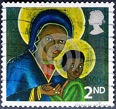 Black Madonna and Child from Haiti Editorial Stock Photo
