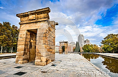 Madrid, Spania - Temple of Debod Stock Photo