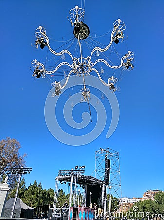 Madrid, 30th December 2018:Rehearsal of live concert Cristal Palace of Transe Express Editorial Stock Photo