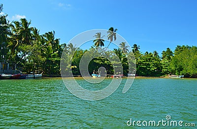 Madu Ganga river in Sri Lanka Editorial Stock Photo