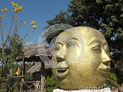 Colossal Four faced Buddah Editorial Stock Photo