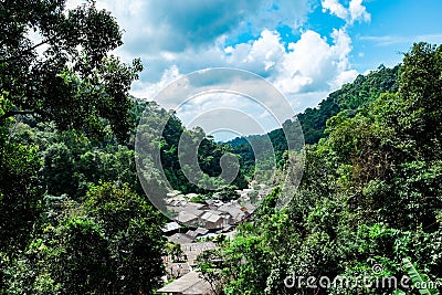 Mae kampong , Chiang Mai - Thailand , View of a small village in Stock Photo
