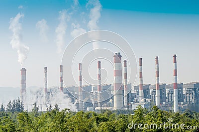 Mae Moh coal power plant Editorial Stock Photo