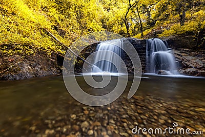 Mae Pan Waterfall ,The waterfall is very beautiful in the tropics,Chiang Mai,thailand Stock Photo