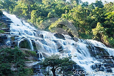 Mae Ya waterfall, Big waterfall at Chiangmai, Northern, Thailand Stock Photo
