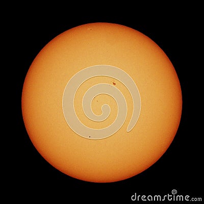 Sun spots and Mercury transit Stock Photo