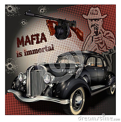 Mafia or gangster background Stock Photo