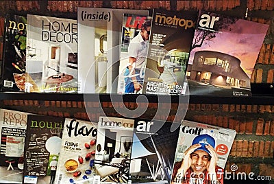 Magazines Editorial Stock Photo