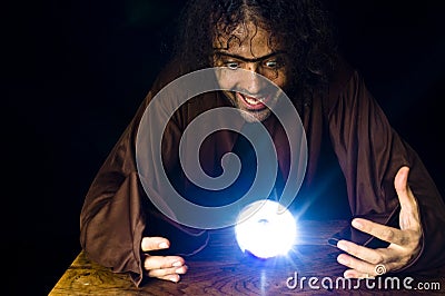 Mage Wizard or Sorcerer Stock Photo