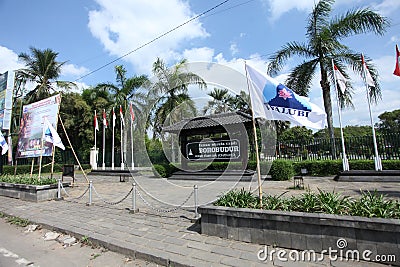 Welcome Gate in Borobudur Temple in Vesak Day Editorial Stock Photo