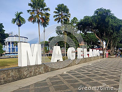 Magelang city signboard in the square right in the center of the city Editorial Stock Photo