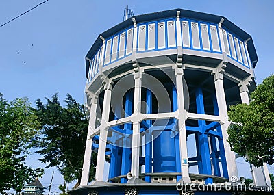 Magelang City Water Tower as an icon of the city was built by the Dutch during colonialism. Editorial Stock Photo