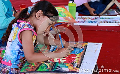 Paint Coloring Book Editorial Stock Photo