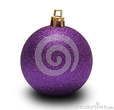 Magenta christmas ball Stock Photo