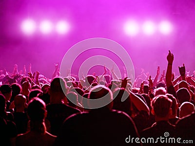 Magenta Concert Stock Photo