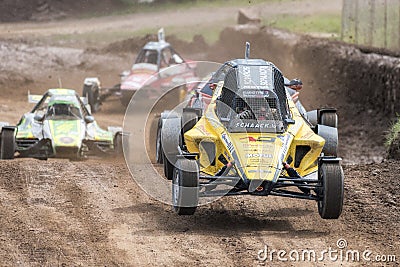 FIA European Autocross Championship and Italian Championship AX Editorial Stock Photo