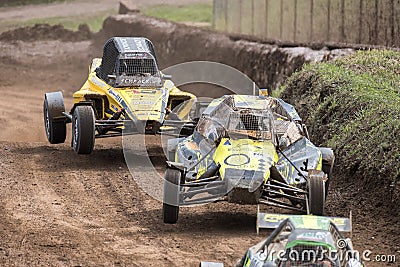 FIA European Autocross Championship and Italian Championship AX Editorial Stock Photo