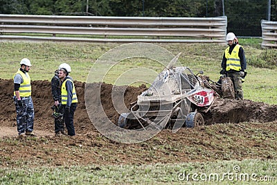 FIA European Autocross Championship and Italian Championship AX Editorial Stock Photo