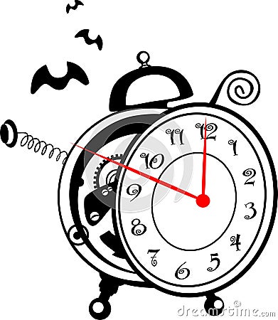 Magic alarm clock Vector Illustration