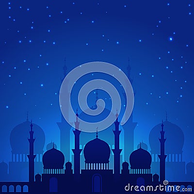 Magic arabian night Vector Illustration