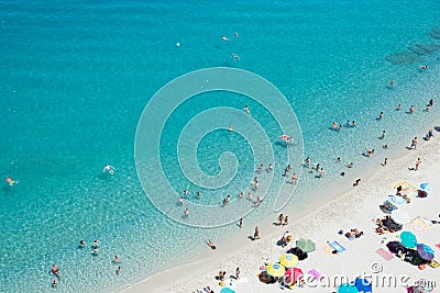 Magic beach in Tropea, Calabria, Italy Stock Photo