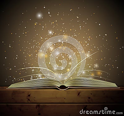 Magic book Vector Illustration