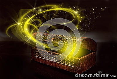 Magic box Stock Photo