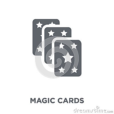 Magic cards icon from Entertainment collection. Vector Illustration