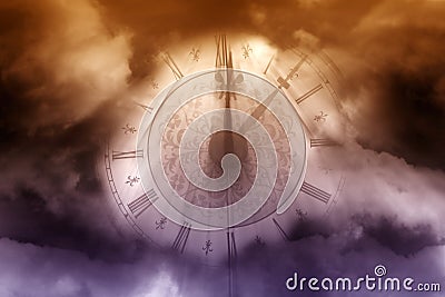 Magic clock Stock Photo