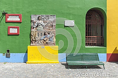 The magic colors of Caminito Editorial Stock Photo