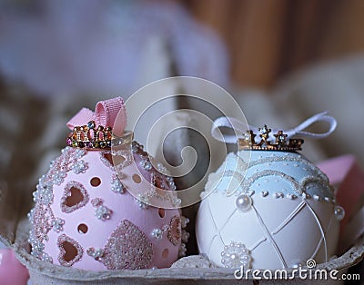 magic couple prince easteregg dream fairytale Stock Photo