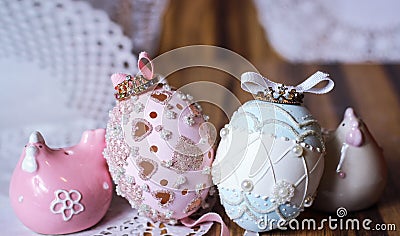 magic couple prince easteregg dream fairytale Stock Photo