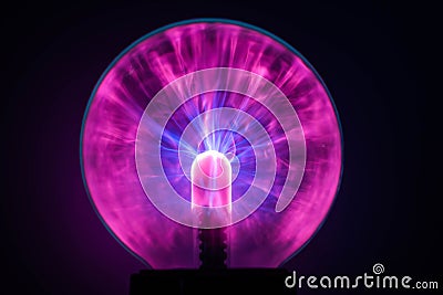 Magic crystal ball for a seance. Mysticism and Accultism Stock Photo