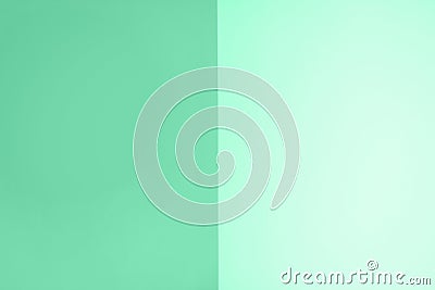 Magic dark and light mint color. Abstracts gradient background like an open book or notebook Stock Photo