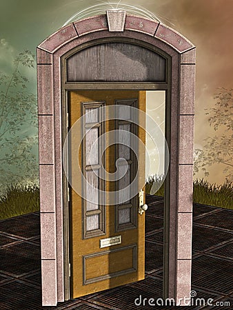 Magic door Stock Photo