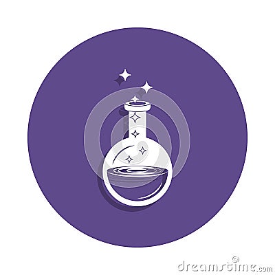 magic elixir icon in badge style. One of Magic collection icon can be used for UI, UX Stock Photo