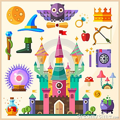 Magic and fairy tale Vector Illustration