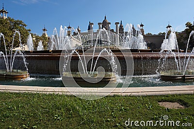 Magic Fountain in the Daytime Editorial Stock Photo