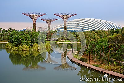 Magic Gardens Singapore Stock Photo